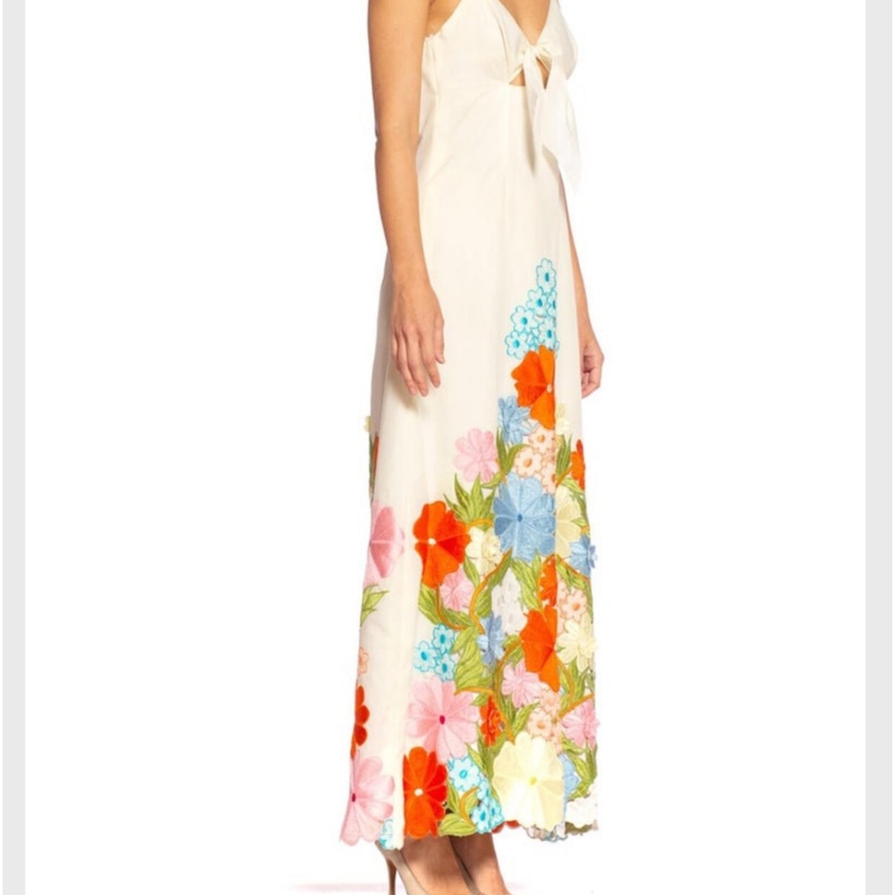 Vintage 70’s Rainbow Floral Maxi Skirt